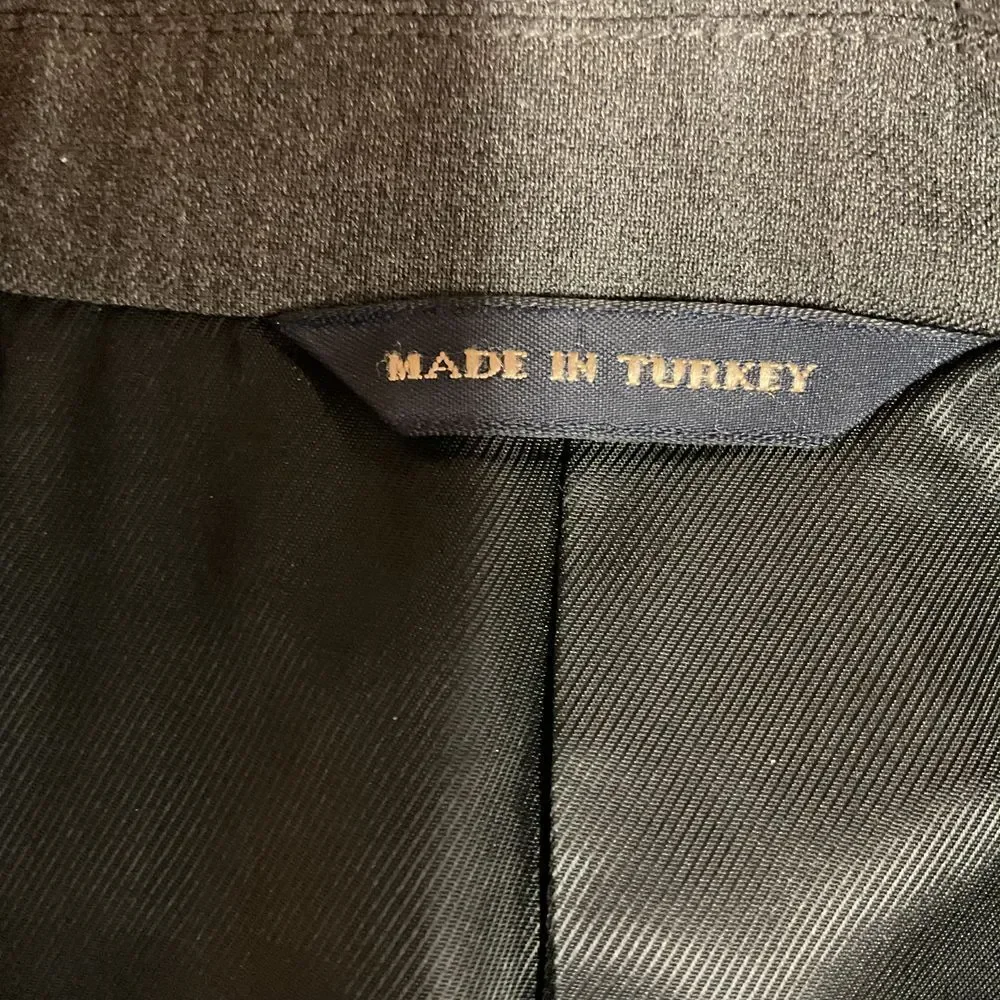 Banana Republic Modern Wool Sport Coat Blazer Jacket Size 42R Gray Business Work
